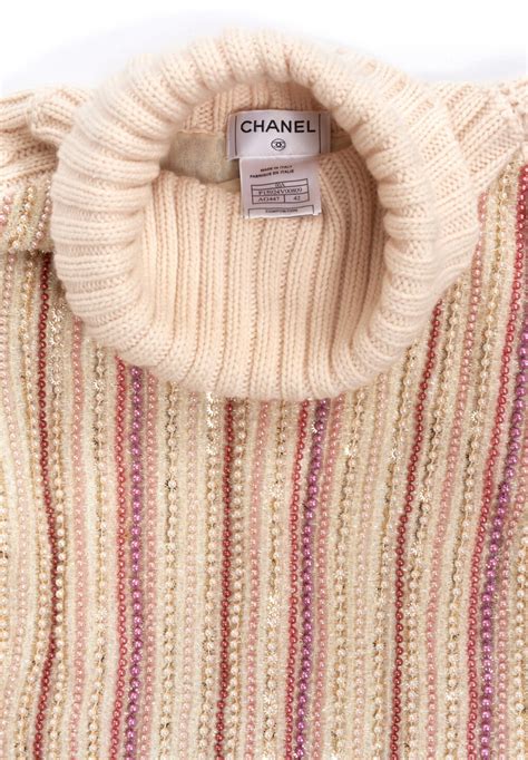 chanel knitted sweater|chanel sweater knock off.